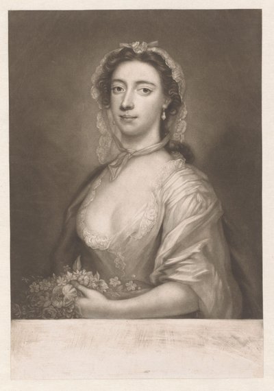 Margaret ("Peg") Woffingtonin muotokuva tekijältä James McArdell