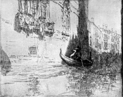 Ohittava gondoli, 1926. tekijältä James McBey