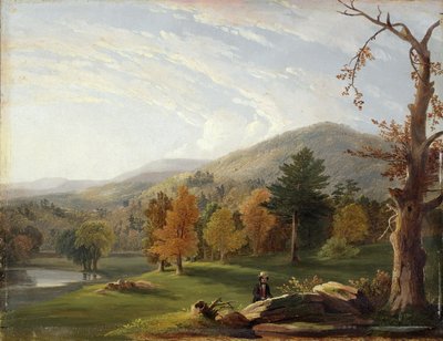 Näkymä Helderbergien keskuudessa, Catskills in the Distance, 1850 tekijältä James McDougal Hart
