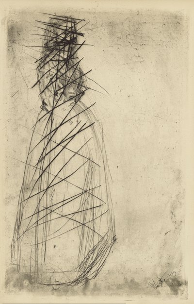 [76] Whistler - Fumette Standingin peruutetuista levyistä tehdyt vaikutelmat. tekijältä James Abbott McNeill Whistler