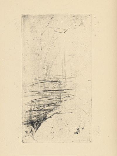 [76] Whistlerin peruttujen levyjen vaikutelmia - [Nuori nainen makaa sohvalla]. tekijältä James Abbott McNeill Whistler