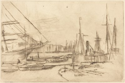 Luonnos Billingsgatesta tekijältä James McNeill Whistler