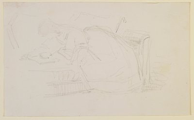 Tyttö makaa sohvalla ja lukee tekijältä James Abbott McNeill Whistler