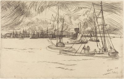 Amsterdam Tolhuisilta nähtynä tekijältä James McNeill Whistler