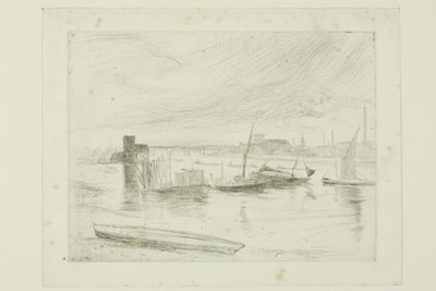Battersea Dawn (Cadogan Pier) tekijältä James Abbott McNeill Whistler