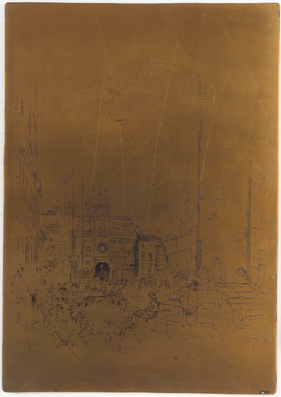 <em>Piazzettan</em> painolevy peruutettu tekijältä James Abbott McNeill Whistler