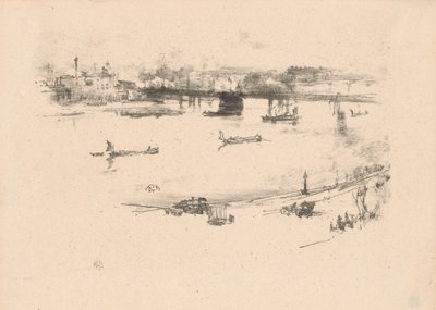 Charing Crossin rautatiesilta tekijältä James Abbott McNeill Whistler