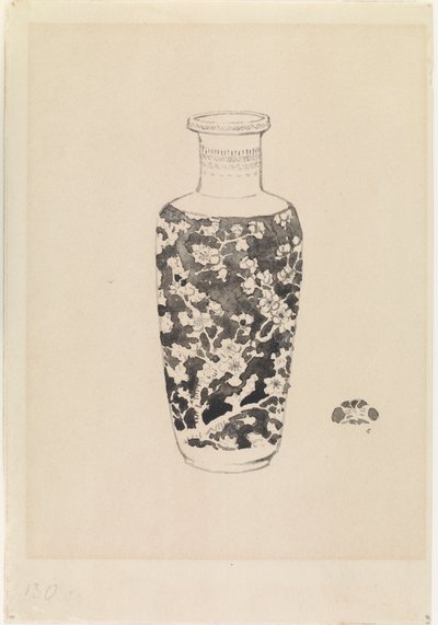 Sylinterimäinen maljakko, jossa paksu kaula tekijältä James Abbott McNeill Whistler