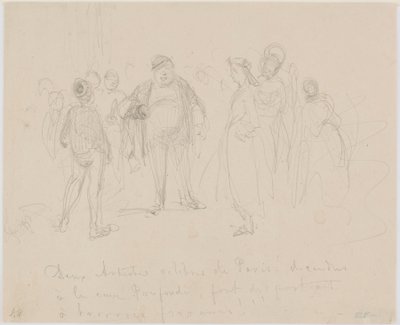 Kaksi kuuluisaa Pariisin taiteilijaa tekijältä James Abbott McNeill Whistler