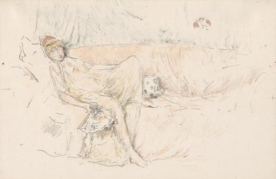 Verhottu hahmo, makuuasennossa tekijältä James McNeill Whistler
