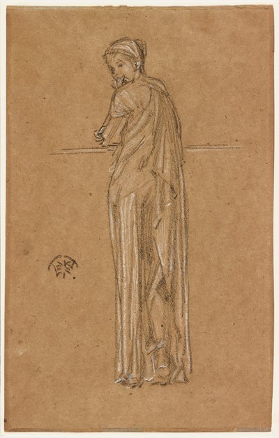 Draped hahmo Seisomassa tekijältä James Abbott McNeill Whistler