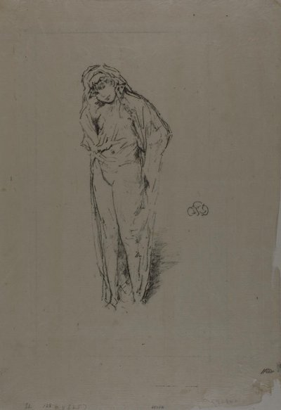 Verhottu figuuri, seisova tekijältä James Abbott McNeill Whistler