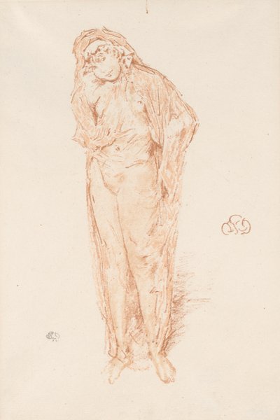 Verhottu figuuri, seisova tekijältä James Abbott McNeill Whistler
