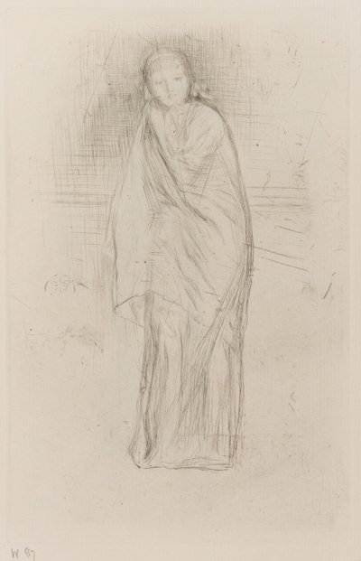 Drapoitu malli tekijältä James Abbott McNeill Whistler