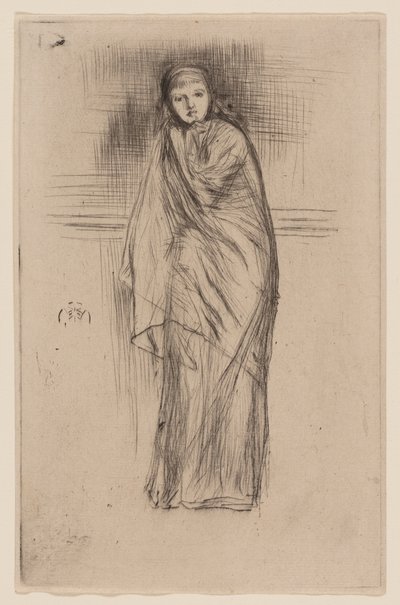 Drapoitu malli tekijältä James Abbott McNeill Whistler