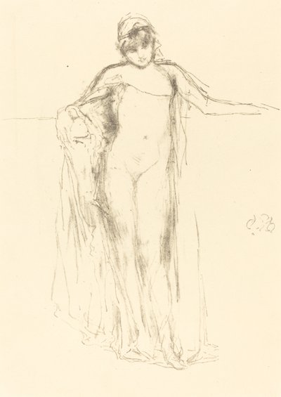 Verhottu malli, seisova tekijältä James Abbott McNeill Whistler