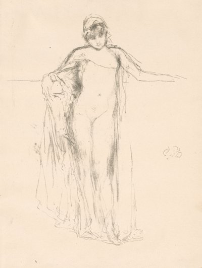 Verhottu malli, seisova tekijältä James McNeill Whistler