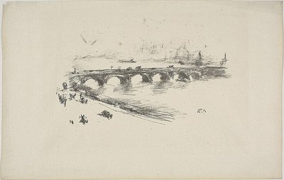 Ilta, Little Waterloon silta tekijältä James Abbott McNeill Whistler