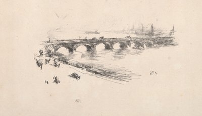 Ilta, Little Waterloo Bridge tekijältä James McNeill Whistler