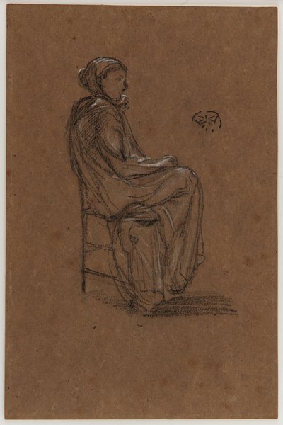 Naishahmo, istuva tekijältä James Abbott McNeill Whistler