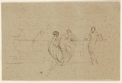 Hahmot kaiteen vieressä tekijältä James McNeill Whistler