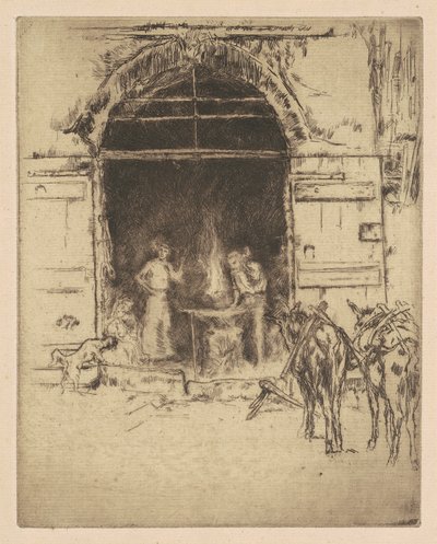 Flaming Forge tekijältä James Abbott McNeill Whistler