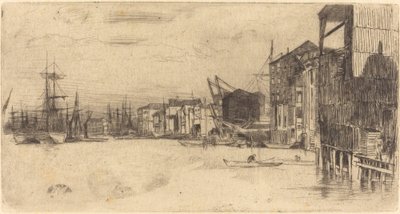 Free Trade Wharf tekijältä James Abbott McNeill Whistler