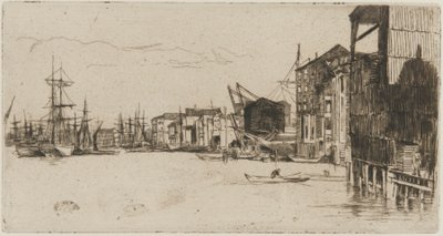 Free Trade Wharf tekijältä James Abbott McNeill Whistler