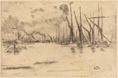 Pickle-Herring-portaiden luota tekijältä James McNeill Whistler