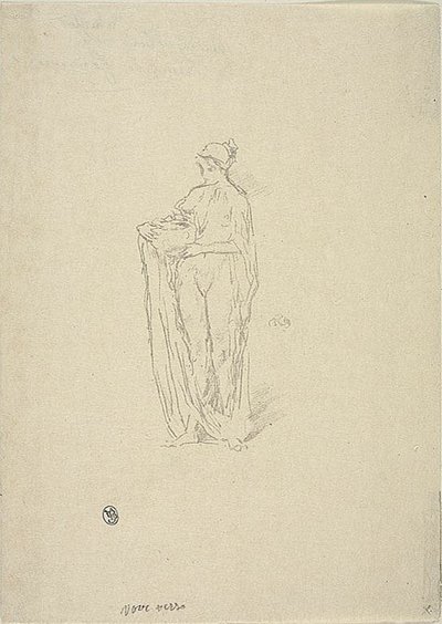 Tyttö kulhon kanssa tekijältä James Abbott McNeill Whistler