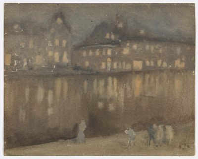 Grand Canal, Amsterdam; Nokturni tekijältä James Abbott McNeill Whistler