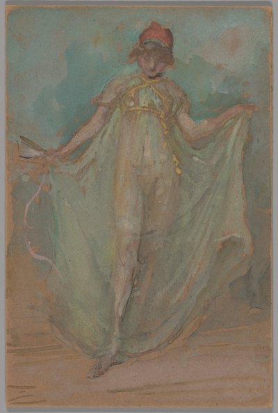 Vihreä ja sininen: Tanssija tekijältä James McNeill Whistler