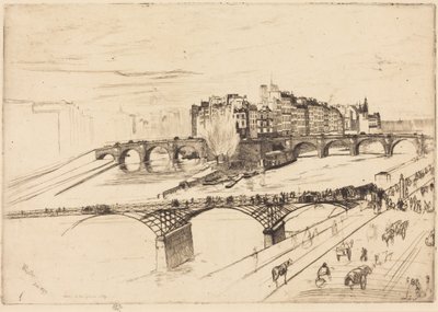 Île de la Cité, Pariisi tekijältä James McNeill Whistler
