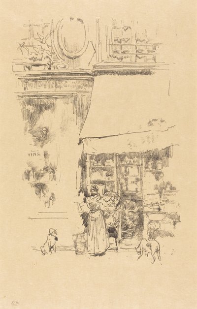 Rue de Grenellen hedelmäkauppias tekijältä James McNeill Whistler
