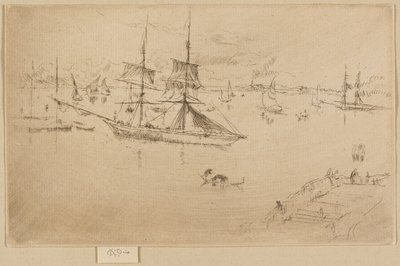 Laguuni - Keskipäivä tekijältä James Abbott McNeill Whistler
