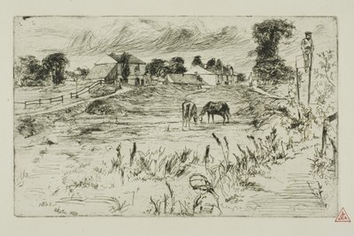 Maisema hevosten kanssa tekijältä James Abbott McNeill Whistler