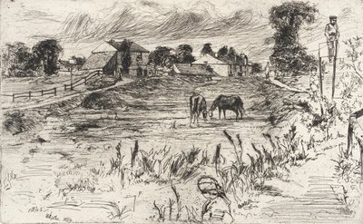 Maisema ja hevosia tekijältä James McNeill Whistler