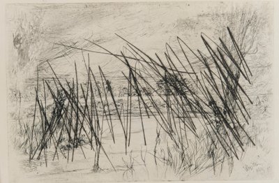 Maisema kalastajan kanssa tekijältä James Abbott McNeill Whistler