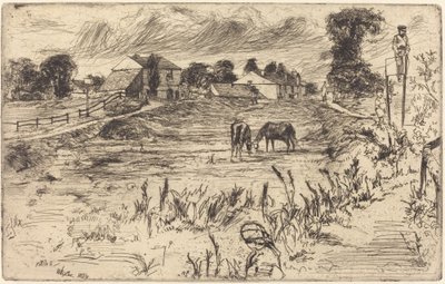 Maisema hevosen kanssa tekijältä James Abbott McNeill Whistler