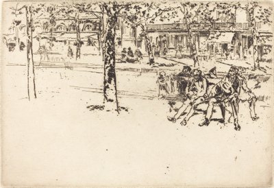 Boulevard Poissonniere tekijältä James Abbott McNeill Whistler