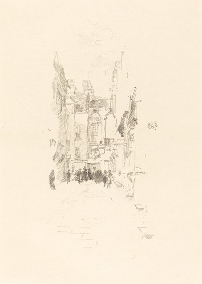 Pikku tuomioistuin, kangasmessut tekijältä James Abbott McNeill Whistler