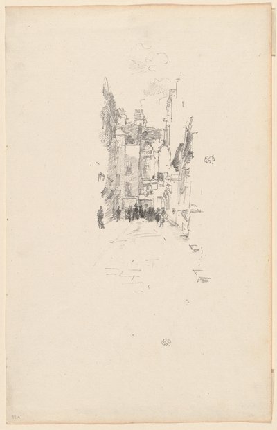 Pikku tuomioistuin, kangasmessut tekijältä James Abbott McNeill Whistler