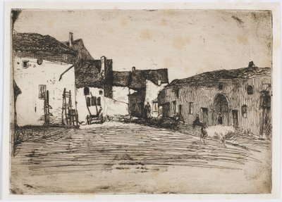 Liverdun. Yksi luonnon kahdestatoista etsauksesta tekijältä James Abbott McNeill Whistler