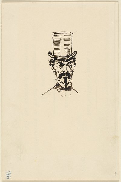Mies silinterihattu päässä tekijältä James McNeill Whistler