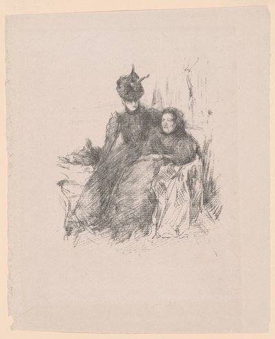 Äiti ja tytär [La Mère Malade] tekijältä James McNeill Whistler