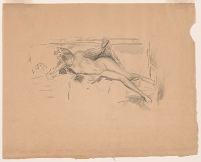 Alaston malli, makuuasentoon tekijältä James Abbott McNeill Whistler