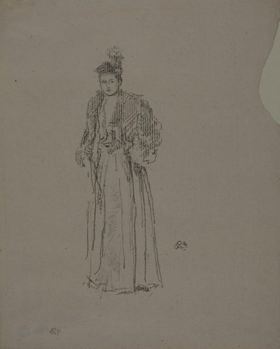 Muotokuvatutkimus: neiti Charlotte R. Williams tekijältä James Abbott McNeill Whistler