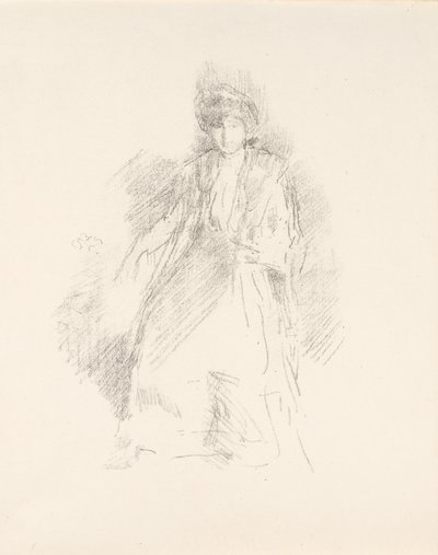 Muotokuva nuoresta naisesta, jolla on hattu [Miss Seaton] tekijältä James Abbott McNeill Whistler