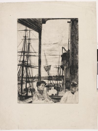 Rotherhithe tekijältä James Abbott McNeill Whistler