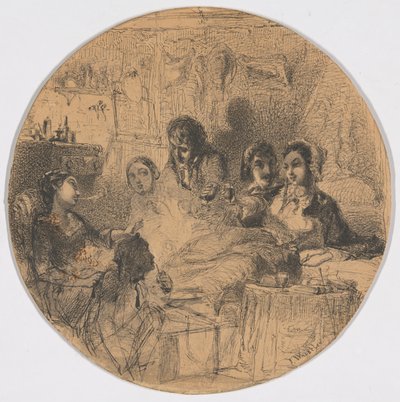 Kohtaus Bohemian Life -elokuvasta tekijältä James McNeill Whistler